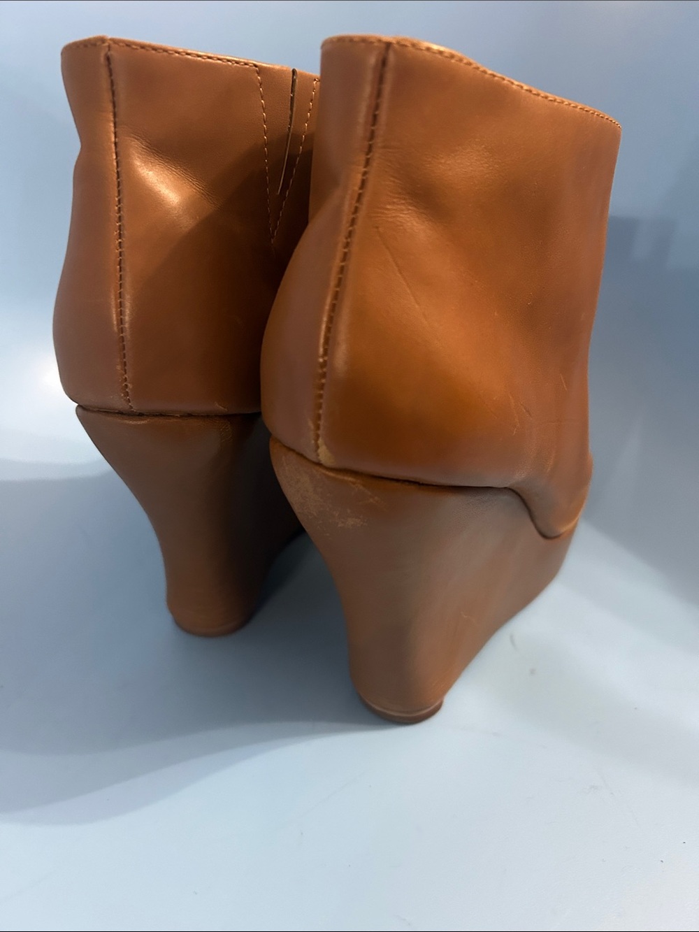 Jeffrey Campbell Leather Wedge Havana Platform Open Toe Shoes - Picture 9 of 12